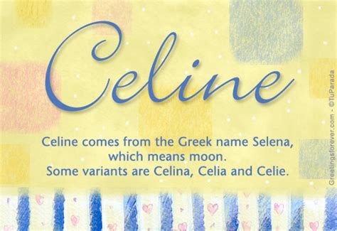 celine name meaning kabalarian|origin of Celine name.